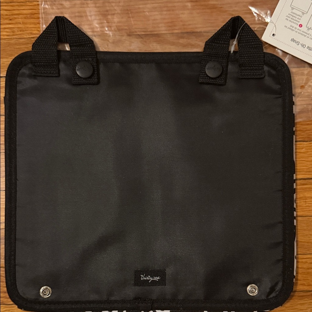 Thirty-One Black and White Paisley Oh Snap Pocket Organizer for Car - Picture 4 of 8